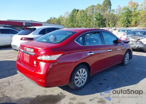 2014 Nissan Sentra Fe+ S/Fe+ Sv/S/Sl/Sr/Sv z USA, uszkodzony, nr VIN 3N1AB7AP2EL646124